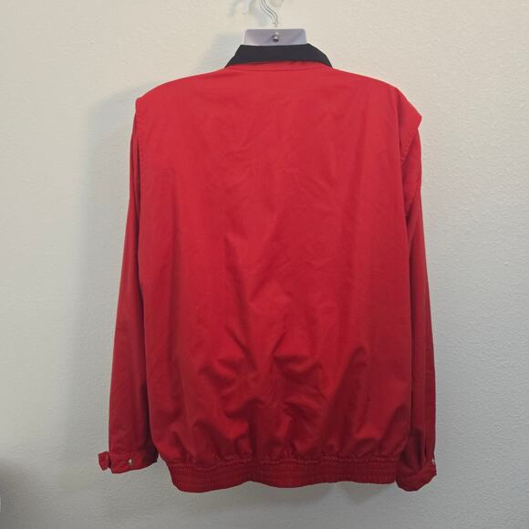 Polo by Ralph Lauren Vintage Men's Red Golf Windbreaker Pullover 1/4 Zip Size XL - Picture 5 of 8